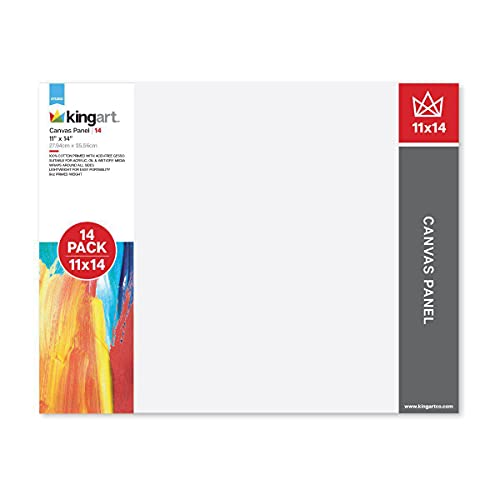 KingArt Studio キャンバスパネル 11インチ x 14インチ 14枚
