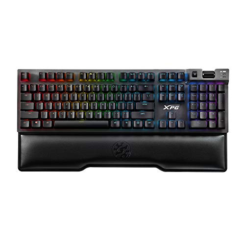 【中古】【未使用・未開封品】XPG SUMMONER CHERRY MX メカニカル ゲーミングキーボード RGB 100%アンチゴースト マグネットリストレスト USBパススルーポート 英語配列 (シル