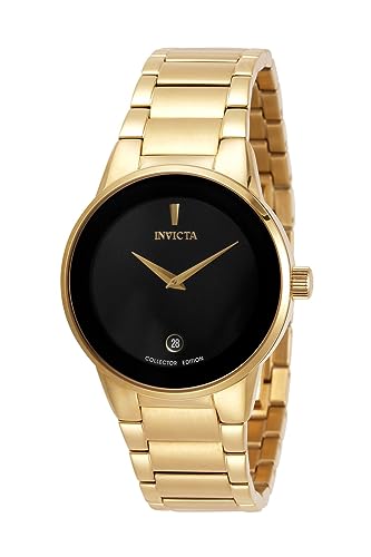 楽天AJIMURA-SHOP【中古】【未使用・未開封品】Invicta Women's Specialty Gold-Tone Steel Bracelet & Case Quartz Black Dial Analog Watch 30539