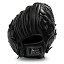 【中古】【未使用・未開封品】Franklin Sports Baseball Fielding Glove - Men's Adult/Youth Baseball Glove - CTZ5000 Black Cowhide Infield Glove - 12" Basket Web Infie