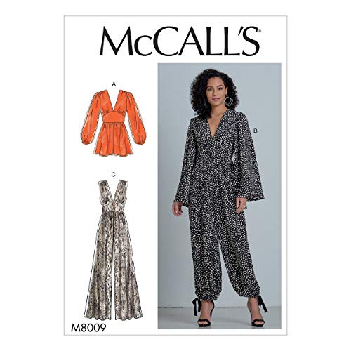 【中古】【未使用・未開封品】McCall Pattern Company McCall's M8009E5 レディース ジャンプスーツ ロンパース 裁縫パターン...