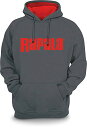 【中古】【未使用・未開封品】Rapala RSH02XXL スウェットシャツ グレー レッド フード XXL