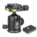 【中古】【未使用・未開封品】INNOREL 自由雲台 ボール雲台 微動雲台 低重心 最大耐荷重 15kg ボールヘッド直径 36mm 強化 CNC アルミ合金 360度回転 パノラマ 3/8"ネジ 1/4