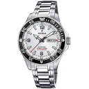 【中古】【未使用・未開封品】Festina Men's Automatic F20478-1F37 Silver Stainless-Steel Quartz Dress Watch