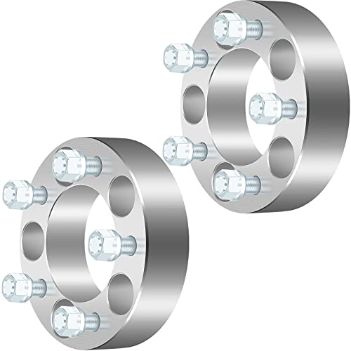 【中古】【未使用・未開封品】ECCPP 2X 1.5インチ シルバー 5x114.3 ホイールスペーサー 5x4.5 5x4.5 1..