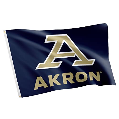 【中古】【未使用・未開封品】砂漠サボテン アクロン大学 100%ポリエステル 屋内外 3フィート x 5フィート フラッグ(4.0)