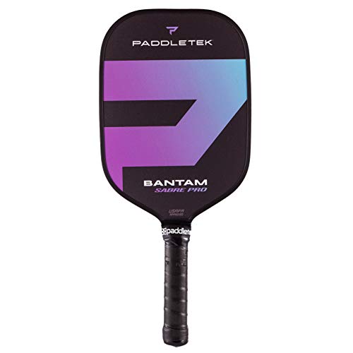 【中古】【未使用・未開封品】Paddletek Bantam Sabre Pro ピックルボールパドル 標準グリップ オーロラ パープル