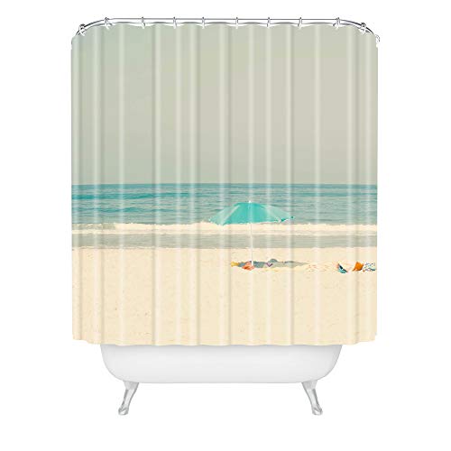 【中古】【未使用・未開封品】Society6 Ingrid ベッド用 ターコイズビーチ傘 シャワーカーテン 72インチ x 69インチ x 0.12インチ ニュートラル 【中古】【未使用・未開封品】Society6 Ingrid ベッド用 ターコイズビーチ傘 シャワーカーテン 72インチ x 69インチ x 0.12インチ ニュートラル