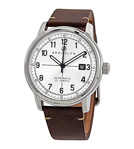 【中古】【未使用・未開封品】Brooklyn Watch Co. Gowanus 自動巻きシルバーダイヤル メンズウォッチ 8600A5