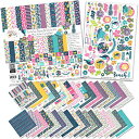 【中古】【未使用・未開封品】Miss Kate Cuttables ペーパー&ステッカーキット - Surf's Up - 休暇用 - 17両面12x12用紙 33デザイン&8x12ステッカーシート - スクラップブッ