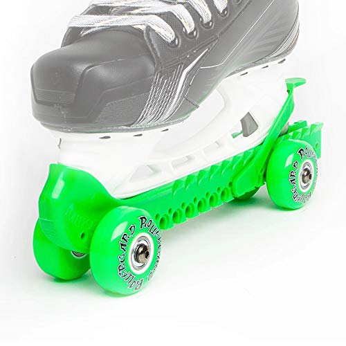【中古】【未使用・未開封品】Rollergard アイススケートガード フリーサイズ ネオングリーン