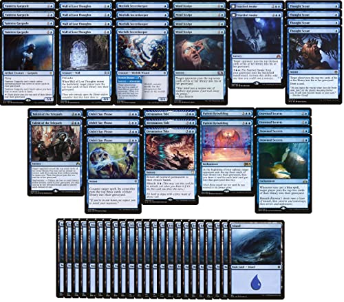 【中古】【未使用 未開封品】Elite Mill Deck - Mono Blue - Very Powerful - Modern Legal - Custom Built - Magic The Gathering - MTG - 60 Card
