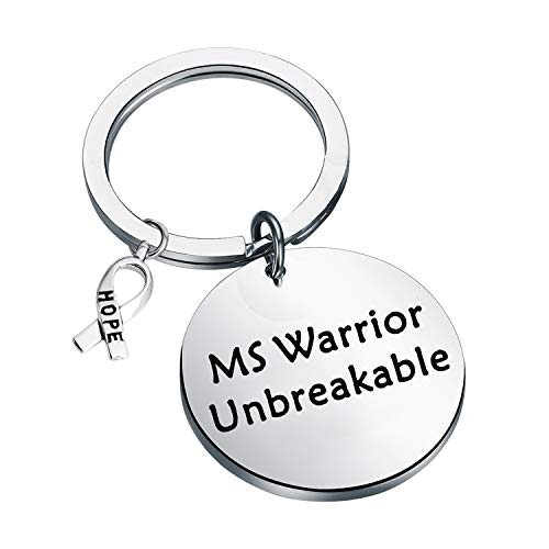 【中古】【未使用・未開封品】FEELMEM MS Awareness Jewelry Ms Warrior 壊れないキーチェーン がん闘士ギフト シルバー