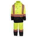 【中古】【未使用・未開封品】Holmes WorkWear メンズ HI-VIS 安全レインスーツ US サイズ: X-Large カラー: イエロー
