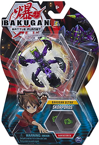 【中古】【未使用 未開封品】Bakugan Ultra Skorporos 3インチ コレクションアクションフィギュアとトレーディングカード 対象年齢6歳以上