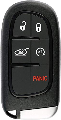 【中古】【未使用・未開封品】KeylessOption Keyless Remote Start Smart Car Key Fob for Jeep Cherokee 2014-2019, GQ4-54T