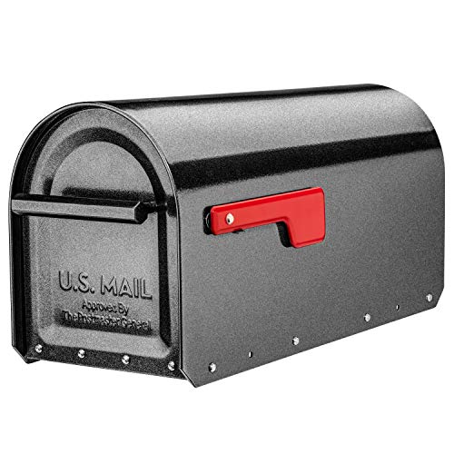 Architectural Mailboxes 5560P-R-10 Sequoia 高耐久 ポストマウント メールボックス T2 ピューター