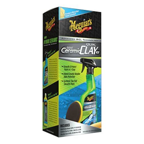 【中古】【未使用・未開封品】MEGUIAR'S G200200 ハイブリッドセラミッククイッククレイキット