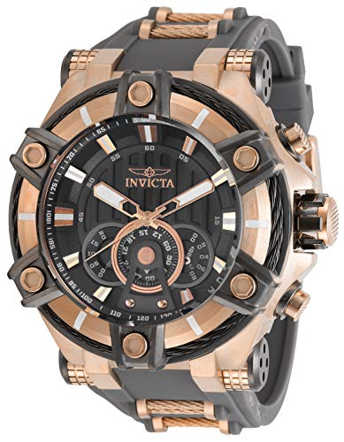 【中古】【未使用・未開封品】Invicta 30042 Men's Bolt Gunmetal Dial TT Strap Chronograph Watch