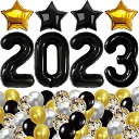 【中古】【未使用・未開封品】KatchOn(カッチオン) 大きな黒 2023年 バルーンセット - 28個パック 40インチ | 卒業式デコレーション 2023年 クラス | 卒業パーティーデコレー