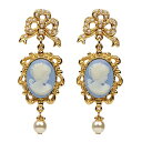 【中古】【未使用・未開封品】Ben-Amun Jewelry 24Kゴールドメッキ カメオビクトリア朝ステートメントイヤリングコレクション(4)