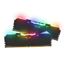 【中古】【未使用 未開封品】Patriot Memory Viper RGB Series DDR4 3200MHz PC4-25600 32GBキット (2 x 16GB) デスクトップ用メモリ ブラックヒートシンク PVR432G320C6K