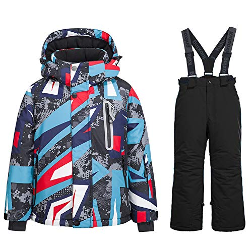 【中古】【未使用・未開封品】ボーイズスキージャケット スノージャケット パンツスーツ 防風 防水 冬コート (サイズUS4-16) US サイズ: US 10 (Height 135CM )