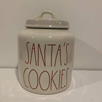 【中古】【未使用・未開封品】Rae Dunn SANTA'S COOKIES セラミックファームハウススタイルキャニスター