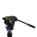 【中古】【未使用・未開封品】Benro S4 PRO フラットベースフルードビデオヘッド 最大9,000ポンド 2ステップカウンターバランス (1&2) 1/4...