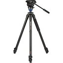 【中古】【未使用・未開封品】Benro A2573F アルミニウムシングルチューブ三脚 S4Pro流体ビデオヘッド付き