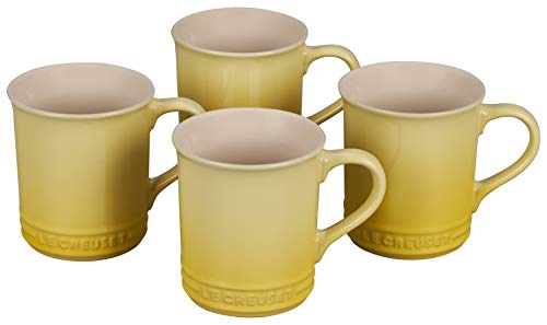 【中古】【未使用・未開封品】Le Creuset ストーンウェア マグカップ 4個セット 各14オンス ソレイユ
