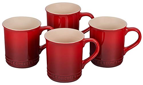 【中古】【未使用・未開封品】Le Creuset ストーンウェア マグカップ 4個セット 各14オンス サリーズ