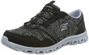 【中古】【未使用・未開封品】Skechers Women's Athleisure Sneaker, Black/Lavendar,6 M US