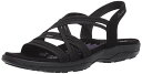 【中古】【未使用・未開封品】Skechers レディース マルチストラップ サンダル スポーツ US サイズ: 7 Wide カラー: ブラック