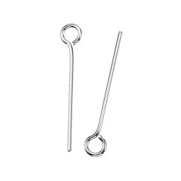 【中古】【未使用・未開封品】Pandahall ステンレススチール製ピン。 Eye Pins 3/4 Inch (20mm) ブラック STAS-D448-A-021P-Yilisi