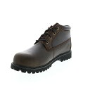 【中古】【未使用・未開封品】Skechers メンズ ワークトレボック レザー 防水 ワークブーツ, ブラウン, 12