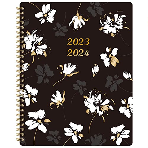 【中古】【未使用・未開封品】20-21 ブラック花柄カバープランナー