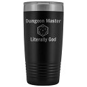 DnD DM タンブラー ダンジョンマスター 文字通り神 D20 20オンス ノベルティギフト ダンジョンマスターコーヒーカップ ダンジョンズ&ドラゴンズ
