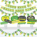 【中古】【未使用・未開封品】Big Dot of Happiness You Got Served - テニス - バナーと写真ブースデコレーション - ベビーシャワーまたはテニスボール 誕生日パーティー用品