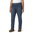 【中古】【未使用・未開封品】Dickies Size レディース プラスパーフェクトシェイプ ストレート ストレッチデニムジーンズ US サイズ: 18W カラー: ブルー