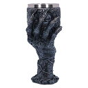 【中古】【未使用 未開封品】Nemesis Now Baphomet 039 s Grasp ホラー ハンドゴブレットグラス ポリレジン ブラックとシルバー 18cm