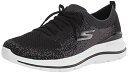 【中古】【未使用・未開封品】Skechers レディース ウォーキングスニーカー, ブラック/ホワイト, 5.5