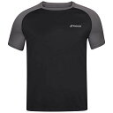 【中古】【未使用・未開封品】Babolat メンズ プレイ クルーネック テニス Tシャツ () L ブラック