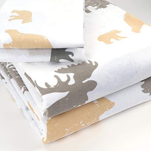 【中古】【未使用・未開封品】JumpOff Jo クイーンフランネルシーツセット - フラットシーツ、ボックス..