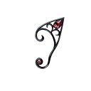 【中古】【未使用・未開封品】Alchemy Gothic England - Elvyn Elf ブラック イヤーラップ (左耳)