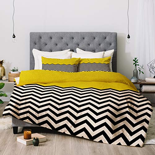 【中古】【未使用・未開封品】Deny Designs ビアンカグリーン Follow The Sun 掛け布団セット 枕カバー付き キング マルチ