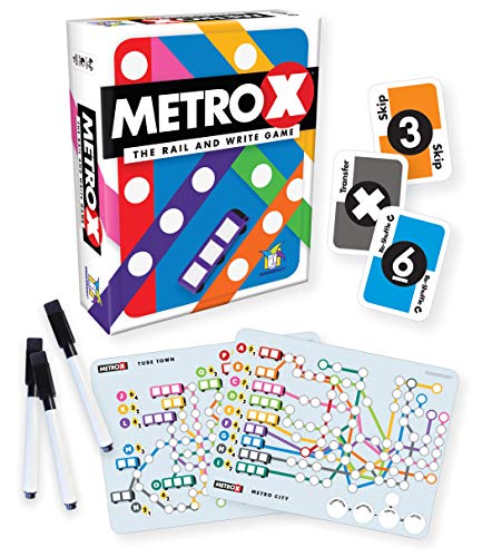 ゲームライト　Gamewright Store　メトロX　Metro X-Rail＆Writeゲーム　ボードゲーム　知育　［並行輸入］