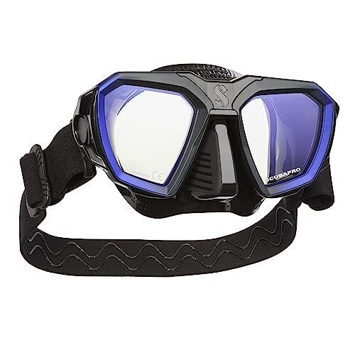 Scubapro D-Mask - ブルーブラック - ワイド