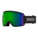 【中古】【未使用・未開封品】Smith Squad スノーゴーグル ブラック/クロマポップ サングリーンミラー