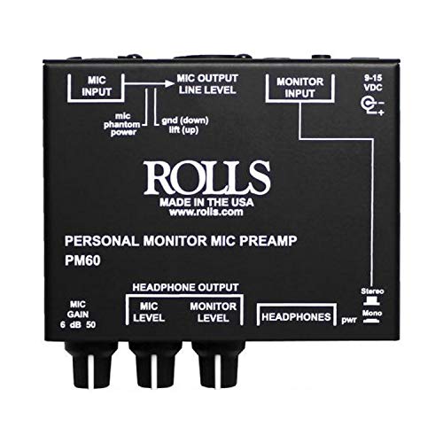 【中古】【未使用・未開封品】Rolls PM60 パーソナルモニターマイクプリアンプ